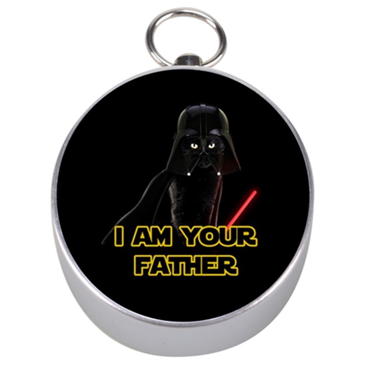 Darth Vader Cat Silver Compasses