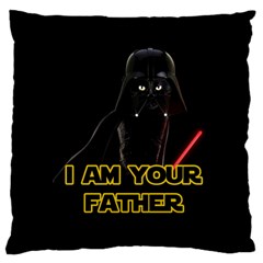 Darth Vader Cat Standard Flano Cushion Case (one Side) by Valentinaart