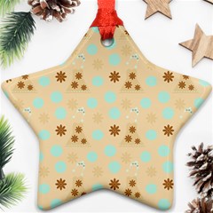 Beige Dress Star Ornament (two Sides) by snowwhitegirl