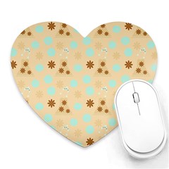 Beige Dress Heart Mousepads by snowwhitegirl