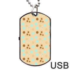 Beige Dress Dog Tag Usb Flash (one Side) by snowwhitegirl