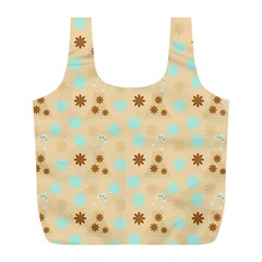 Beige Dress Full Print Recycle Bags (l)  by snowwhitegirl