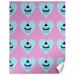 Cupcakes In Pink Canvas 12  X 16   by snowwhitegirl