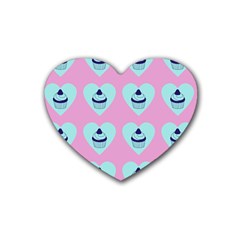 Cupcakes In Pink Heart Coaster (4 Pack)  by snowwhitegirl