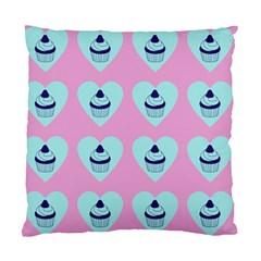 Cupcakes In Pink Standard Cushion Case (two Sides) by snowwhitegirl