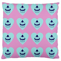 Cupcakes In Pink Standard Flano Cushion Case (one Side) by snowwhitegirl