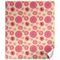 Cream Retro Dots Canvas 20  X 24   by snowwhitegirl