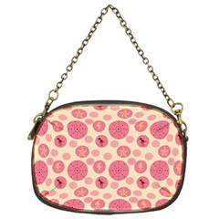 Cream Retro Dots Chain Purses (one Side)  by snowwhitegirl