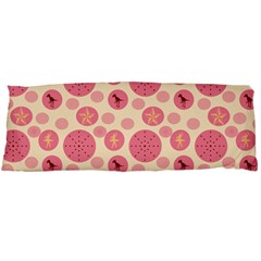 Cream Retro Dots Body Pillow Case (dakimakura) by snowwhitegirl