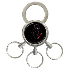 Darth Vader Cat 3-ring Key Chains by Valentinaart