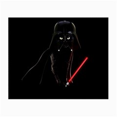 Darth Vader Cat Small Glasses Cloth by Valentinaart