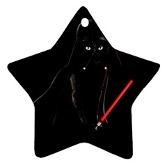 Darth Vader Cat Star Ornament (two Sides) by Valentinaart