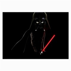 Darth Vader Cat Large Glasses Cloth (2-side) by Valentinaart