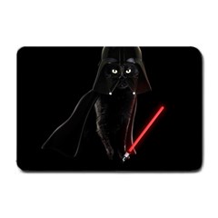 Darth Vader Cat Small Doormat  by Valentinaart