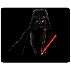 Darth Vader Cat Fleece Blanket (medium)  by Valentinaart