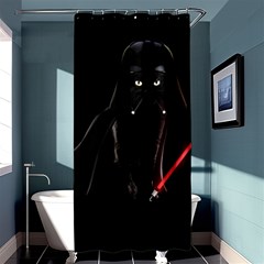 Darth Vader Cat Shower Curtain 36  X 72  (stall)  by Valentinaart