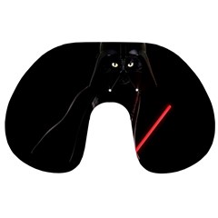 Darth Vader Cat Travel Neck Pillows by Valentinaart