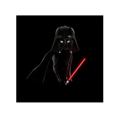 Darth Vader Cat Small Satin Scarf (square) by Valentinaart