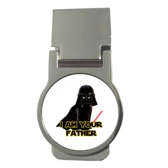 Darth Vader Cat Money Clips (round)  by Valentinaart