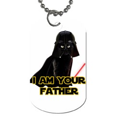 Darth Vader Cat Dog Tag (one Side) by Valentinaart