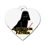 Darth Vader Cat Dog Tag Heart (One Side) Front