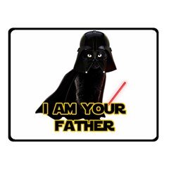 Darth Vader Cat Double Sided Fleece Blanket (small)  by Valentinaart