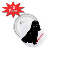 Darth Vader Cat 1 75  Buttons (10 Pack) by Valentinaart