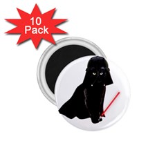 Darth Vader Cat 1 75  Magnets (10 Pack)  by Valentinaart