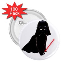 Darth Vader Cat 2 25  Buttons (100 Pack)  by Valentinaart