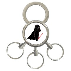 Darth Vader Cat 3-ring Key Chains by Valentinaart