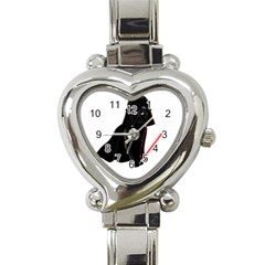 Darth Vader Cat Heart Italian Charm Watch by Valentinaart