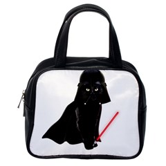 Darth Vader Cat Classic Handbags (one Side) by Valentinaart