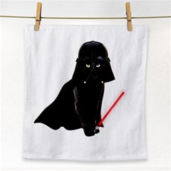 Darth Vader Cat Face Towel by Valentinaart