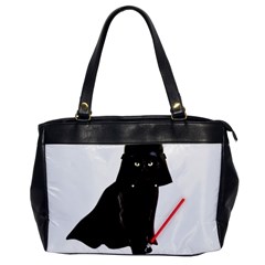 Darth Vader Cat Office Handbags by Valentinaart