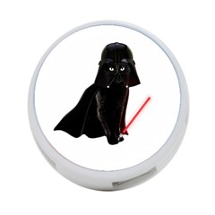 Darth Vader Cat 4-port Usb Hub (one Side) by Valentinaart