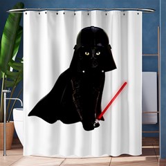 Darth Vader Cat Shower Curtain 60  X 72  (medium)  by Valentinaart