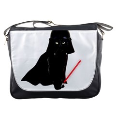 Darth Vader Cat Messenger Bags by Valentinaart