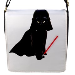 Darth Vader Cat Flap Messenger Bag (s) by Valentinaart