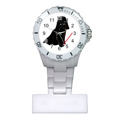 Darth Vader Cat Plastic Nurses Watch by Valentinaart