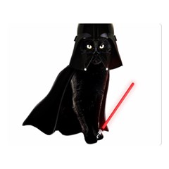 Darth Vader Cat Double Sided Flano Blanket (large)  by Valentinaart