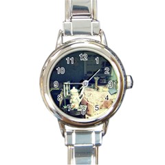 Abandonded Dollhouse Round Italian Charm Watch by snowwhitegirl