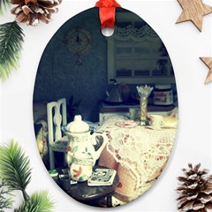 Abandonded Dollhouse Ornament (oval) by snowwhitegirl