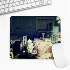 Abandonded Dollhouse Large Mousepads by snowwhitegirl