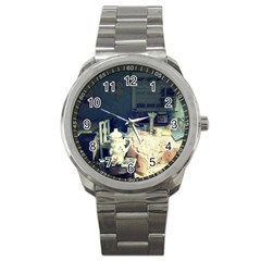 Abandonded Dollhouse Sport Metal Watch