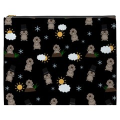 Groundhog Day Pattern Cosmetic Bag (xxxl)  by Valentinaart