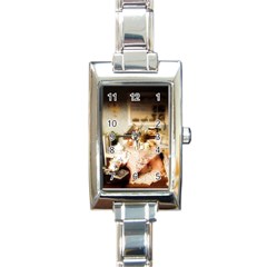 Dollhouse Christmas Rectangle Italian Charm Watch by snowwhitegirl