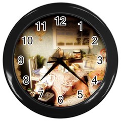 Dollhouse Christmas Wall Clocks (black)