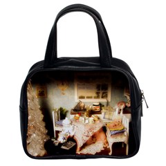 Dollhouse Christmas Classic Handbags (2 Sides) by snowwhitegirl