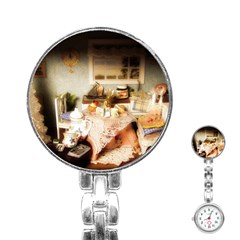 Dollhouse Christmas Stainless Steel Nurses Watch by snowwhitegirl