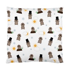 Groundhog Day Pattern Standard Cushion Case (two Sides) by Valentinaart